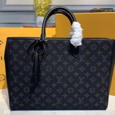 Louis Vuitton M55203 Grand Sac tote bags in Blue Monogram jacquard Louis Vuitton M55203 Grand Sac tote bags in Blue Monogram jacquard