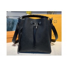 Louis Vuitton M55800 Muria bucket bag in Black Mahina Calf leather