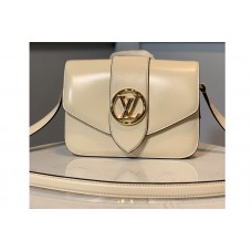 Louis Vuitton M55950 Pont 9 handbag in Cream Smooth Leather Louis Vuitton M55950 Pont 9 handbag in Cream Smooth Leather
