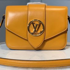 Louis Vuitton M55946 Pont 9 handbag in Summer Gold Smooth Leather Louis Vuitton M55946 Pont 9 handbag in Summer Gold Smooth Leather