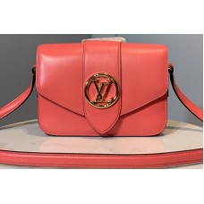 Louis Vuitton M55949 Pont 9 handbag in Pink Smooth Leather Louis Vuitton M55949 Pont 9 handbag in Pink Smooth Leather