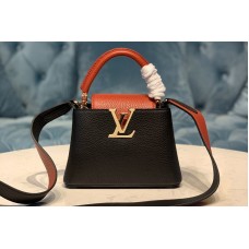 Louis Vuitton M56071 Capucines Mini handbag in Black/Red Taurillon leather Louis Vuitton M56071 Capucines Mini handbag in Black/Red Taurillon leather