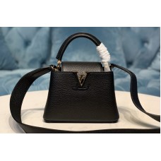 Louis Vuitton M56071 Capucines Mini handbag in Black Taurillon leather Louis Vuitton M56071 Capucines Mini handbag in Black Taurillon leather