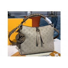 Louis Vuitton M56084 Beaubourg Hobo MM bag in Gray Mahina calf leather