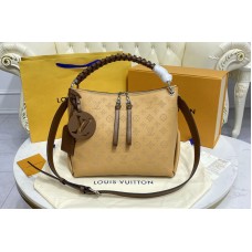 Louis Vuitton M56073 Beaubourg Hobo MM bag in Brown Mahina calf leather