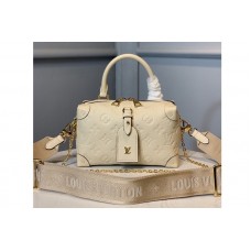 Louis Vuitton M56319 HandBag in Beige Monogram Empreinte Leather Louis Vuitton M56319 HandBag in Beige Monogram Empreinte Leather