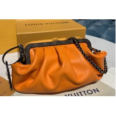 Louis Vuitton M56369 Boursicot EW pouch Bags in Orange/Green Calf Leather Louis Vuitton M56369 Boursicot EW pouch Bags in Orange/Green Calf Leather