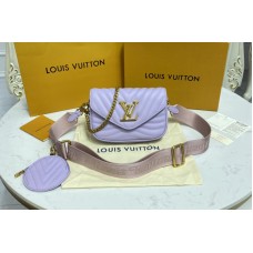 Louis Vuitton M57864 New Wave Multi-Pochette crossbody handbag in Brume Gray Smooth cowhide leather Louis Vuitton M57864 New Wave Multi-Pochette crossbody handbag in Brume Gray Smooth cowhide leather