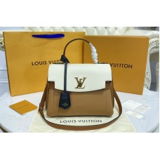Louis Vuitton M56645 Lockme Ever BB bag in Beige Arizona Brown / Quartz White / Caramel Brown Soft calfskin Leather Louis Vuitton M56645 Lockme Ever BB bag in Beige Arizona Brown / Quartz White / Caramel Brown Soft calfskin Leather