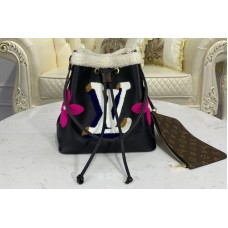 Louis Vuitton M56963 NéoNoé MM bucket Bag in Black Cowhide Leather Louis Vuitton M56963 NéoNoé MM bucket Bag in Black Cowhide Leather