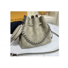 Louis Vuitton M57201 Bella bucket bag in Galet Gray Mahina calf leather
