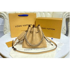 Louis Vuitton M57201 Bella bucket bag in Brown Mahina calf leather
