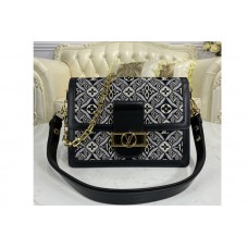 Louis Vuitton M57211 Since 1854 Dauphine MM handbag in Gray Jacquard Since 1854 textile
