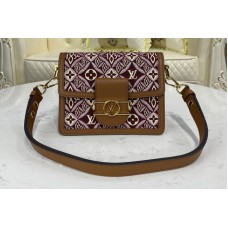 Louis Vuitton M57172 Since 1854 Dauphine Mini handbag in Bordeaux Jacquard Since 1854 textile