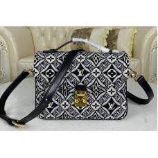 Louis Vuitton M57272 Since 1854 Petite Malle handbag in Gray Jacquard Since 1854 textile