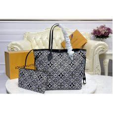 Louis Vuitton M57230 Since 1854 Neverfull MM tote bag in Gray Jacquard Since 1854 textile