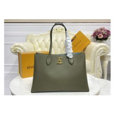 Louis Vuitton M57508 Lockme Shopper handbag In Khaki Green Grained calf leather Louis Vuitton M57508 Lockme Shopper handbag In Khaki Green Grained calf leather