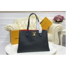 Louis Vuitton M57345 Lockme Shopper handbag In Black Grained calf leather Louis Vuitton M57345 Lockme Shopper handbag In Black Grained calf leather