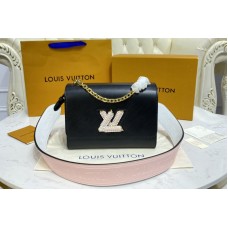 Louis Vuitton M57667 Twist MM handbag in Black Epi leather