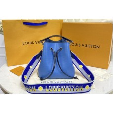 Louis Vuitton M57691 NéoNoé BB bucket bag in Blue Epi grained cowhide leather