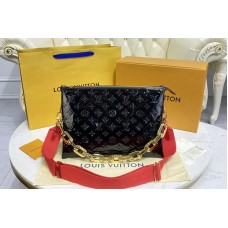 Louis Vuitton M57783 Coussin MM handbag in Black Monogram Vernis
