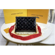 Louis Vuitton M57790 Coussin PM handbag in Black Monogram Vernis