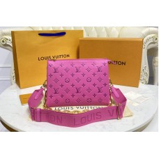 Louis Vuitton M58628 Coussin PM handbag in Pink/Purple Monogram embossed puffy lambskin Louis Vuitton M58628 Coussin PM handbag in Pink/Purple Monogram embossed puffy lambskin