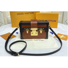 Louis Vuitton N98998 Petite Malle handbag in Brown Brilliant Alligator leather Louis Vuitton N98998 Petite Malle handbag in Brown Brilliant Alligator leather