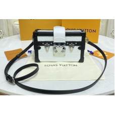Louis Vuitton N93817 Petite Malle handbag in White Brilliant Alligator leather Louis Vuitton N93817 Petite Malle handbag in White Brilliant Alligator leather