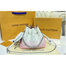 Louis Vuitton M57855 Bella bucket bag in Pink Mahina leather