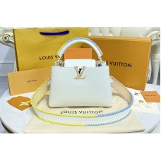 Louis Vuitton M57672 Capucines MM handbag in White Taurillon leather Louis Vuitton M57672 Capucines MM handbag in White Taurillon leather
