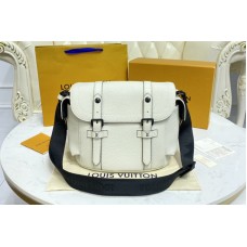 Louis Vuitton M58475 Christopher Messenger Bag in White Taurillon leather Louis Vuitton M58475 Christopher Messenger Bag in White Taurillon leather