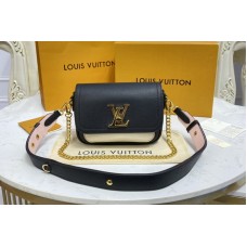 Louis Vuitton M58557 Lockme Tender cross-body bag in Black Grained calf leather Louis Vuitton M58557 Lockme Tender cross-body bag in Black Grained calf leather