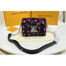 Louis Vuitton M58569 Twist PM handbag in Printed & tufted Taurillon leather Louis Vuitton M58569 Twist PM handbag in Printed & tufted Taurillon leather