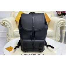 Louis Vuitton M58644 Christopher Slim backpack in Black Taurillon leather Louis Vuitton M58644 Christopher Slim backpack in Black Taurillon leather