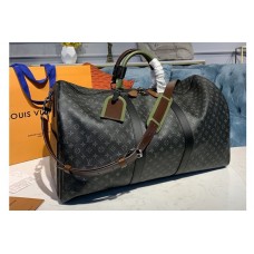 Louis Vuitton M58669 Keepall Bandouliere 50 Bags in Monogram Eclipse Canvas Louis Vuitton M58669 Keepall Bandouliere 50 Bags in Monogram Eclipse Canvas