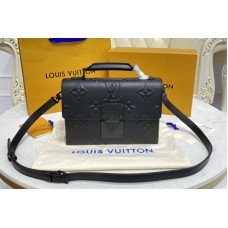 Louis Vuitton M58711 Ambassadeur PM Bag in Black cowhide leather