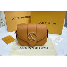 Louis Vuitton M58729 Pont 9 Soft MM handbag in Sienne doree Grained calfskin Leather Louis Vuitton M58729 Pont 9 Soft MM handbag in Sienne doree Grained calfskin Leather