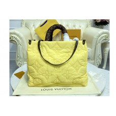 Louis Vuitton M59007 OnTheGO GM tote bag in Yellow Econyl regenerated nylon Louis Vuitton M59007 OnTheGO GM tote bag in Yellow Econyl regenerated nylon