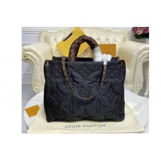 Louis Vuitton M59005 OnTheGO GM tote bag in Black Econyl regenerated nylon Louis Vuitton M59005 OnTheGO GM tote bag in Black Econyl regenerated nylon