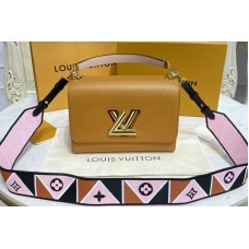 Louis Vuitton M59026 Twist MM handbag in Gold Cipango Epi leather Louis Vuitton M59026 Twist MM handbag in Gold Cipango Epi leather
