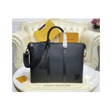 Louis Vuitton M59158 Lock It Tote bag in Black grained calf leather Louis Vuitton M59158 Lock It Tote bag in Black grained calf leather