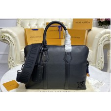 Louis Vuitton M59159 Aerogram Briefcase bag in Black grained calf leather Louis Vuitton M59159 Aerogram Briefcase bag in Black grained calf leather