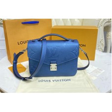 Louis Vuitton M59211 Pochette Metis bag in Navy Nacre Monogram Empreinte leather