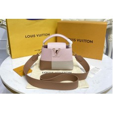Louis Vuitton M59268 Capucines Mini handbag in Rose Taurillon leather and karung leather Louis Vuitton M59268 Capucines Mini handbag in Rose Taurillon leather and karung leather