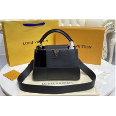 Louis Vuitton M59269 Capucines BB handbag in Black Taurillon leather, calfskin and karung leather Louis Vuitton M59269 Capucines BB handbag in Black Taurillon leather, calfskin and karung leather