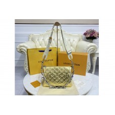 Louis Vuitton M59278 Coussin PM handbag in Gold Monogram embossed puffy lambskin Louis Vuitton M59278 Coussin PM handbag in Gold Monogram embossed puffy lambskin
