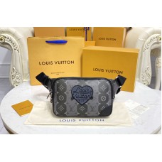 Louis Vuitton M59338 Modular sling bag in Monogram Stripes Eclipse canvas Louis Vuitton M59338 Modular sling bag in Monogram Stripes Eclipse canvas