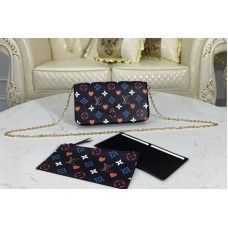 Louis Vuitton M80232 Game On Félicie Pochette Bag in Black Transformed Game On canvas Louis Vuitton M80232 Game On Félicie Pochette Bag in Black Transformed Game On canvas