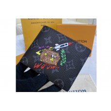 Louis Vuitton M61695 Multiple Wallet in Monogram Eclipse Canvas Louis Vuitton M61695 Multiple Wallet in Monogram Eclipse Canvas